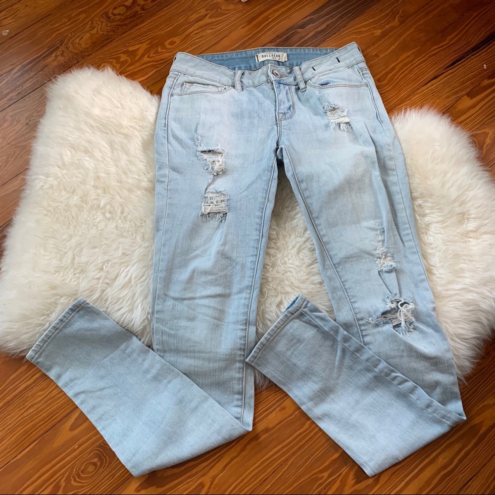 Bullhead Skinniest Ripped Jeans